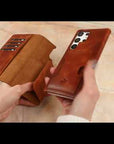 Florence RFID Blocking Leather Wallet Case for Samsung Galaxy S21