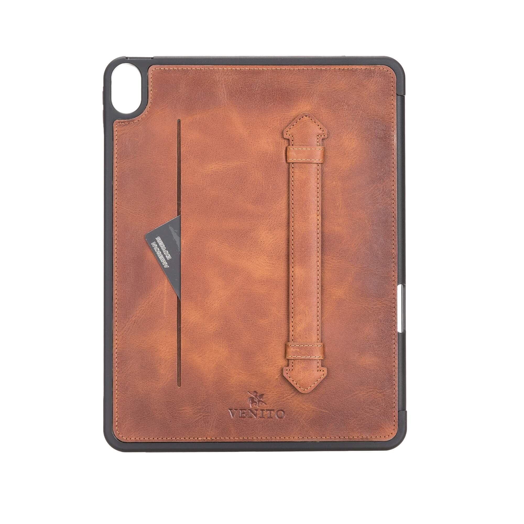 Lecce Leather iPad Air Smart Folio Case with Apple Pencil Holder