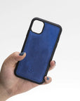 Luxury Blue Leather iPhone 11 Snap-On Case - Venito – 2