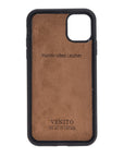 Luxury Black Crocodile Leather iPhone 11 Snap-On Case - Venito – 4