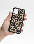 Luxury Leopard Leather iPhone 11 Pro Snap-On Case - Venito – 2
