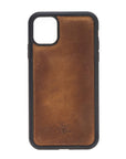 Luxury Brown Leather iPhone 11 Pro Max Snap-On Case - Venito – 1