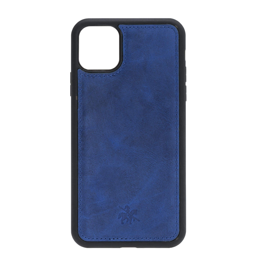 Luxury Blue Leather iPhone 11 Pro Max Snap-On Case - Venito – 1