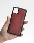 Luxury Red Leather iPhone 11 Pro Max Snap-On Case - Venito – 2