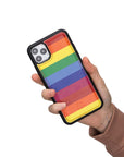 Luxury Rainbow Leather iPhone 11 Pro Max Snap-On Case - Venito – 2