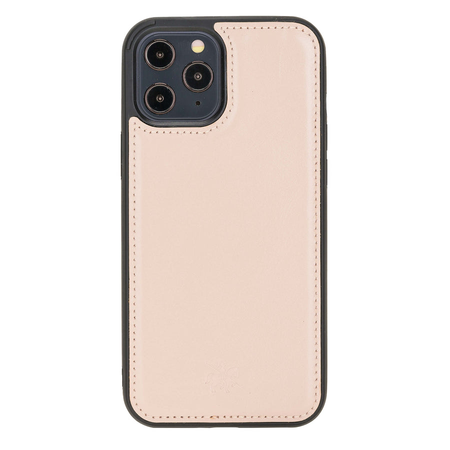 Luxury Pink Leather iPhone 12 Pro Snap-On Case with MagSafe - Venito – 1
