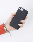 Luxury Black Leather iPhone SE 2020 Snap-On Case - Venito – 2