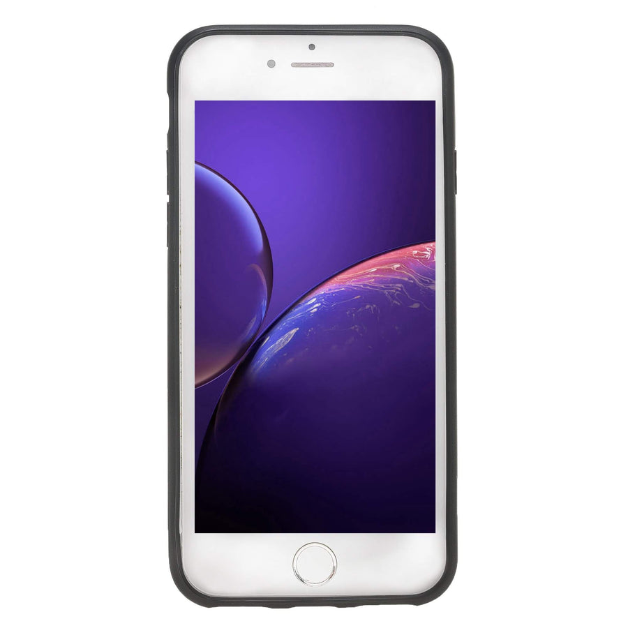Luxury Purple Crocodile Leather iPhone SE 2020 Snap-On Case - Venito – 5