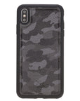 Luxury Camouflage Leather iPhone XS Max Snap-On Case - Venito – 1