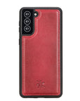 Luxury Red Leather Samsung Galaxy S21 Plus Snap-On Case - Venito – 1