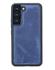 Luxury Blue Leather Samsung Galaxy S22 Snap-On Case - Venito – 1