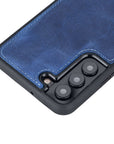 Luxury Blue Leather Samsung Galaxy S22 Plus Snap-On Case - Venito – 2