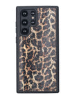 Luxury Leopard Print Leather Samsung Galaxy S22 Ultra Snap-On Case - Venito – 1