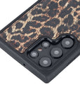 Luxury Leopard Print Leather Samsung Galaxy S22 Ultra Snap-On Case - Venito – 2