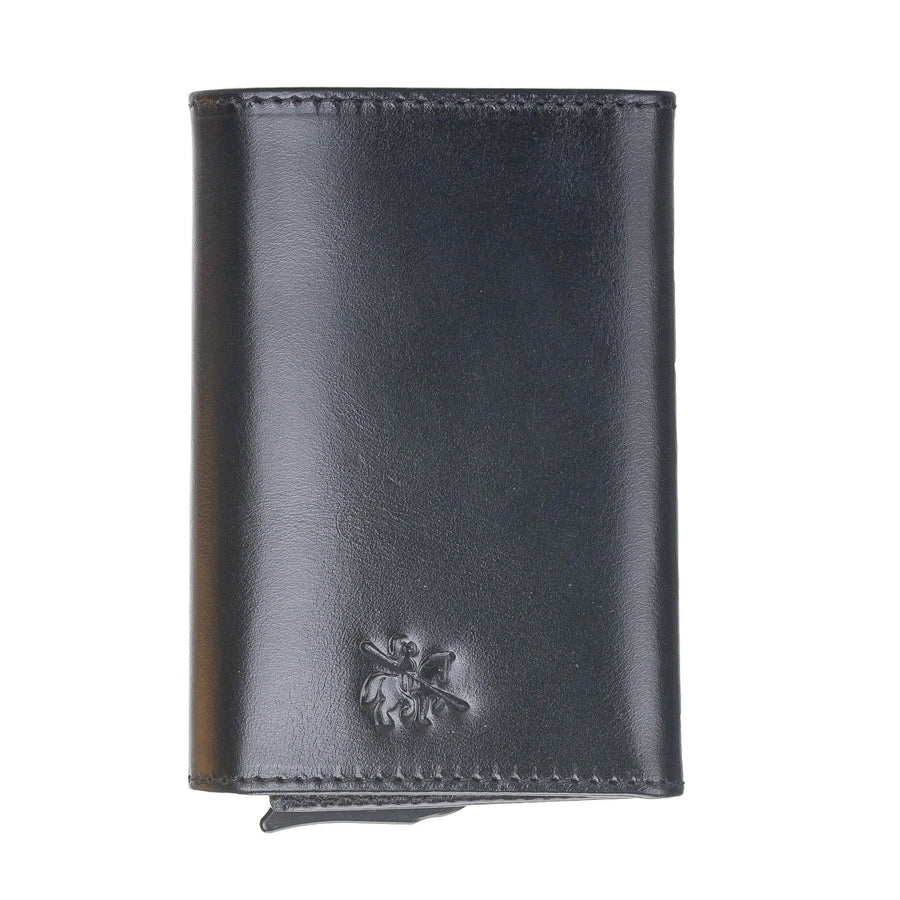 Venito Naples Premium Genuine Leather Magic Mechanical Card Holder