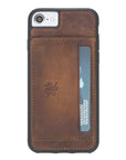 Luxury Brown Leather iPhone 6 Back Cover Case with Card Holder and Kickstand - Venito - 2