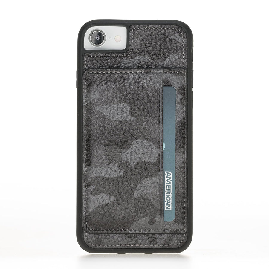 Luxury Camouflage Leather iPhone 6 Back Cover Case with Card Holder and Kickstand - Venito - 2