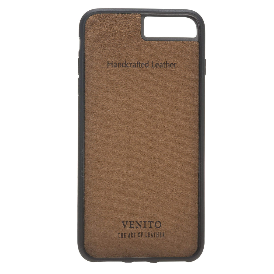 Luxury Camouflage Leather iPhone 8 Plus Back Cover Case with Card Holder and Kickstand - Venito - 6