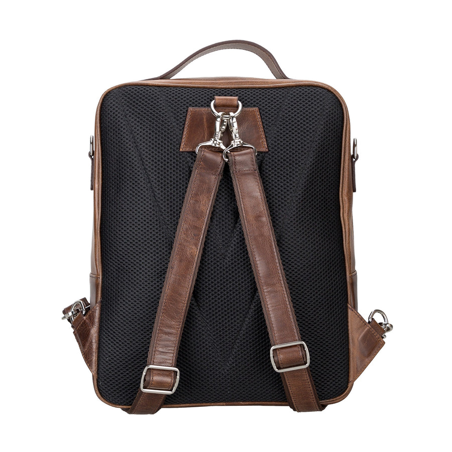 Sicily Unisex 14" Leather Laptop Backpack