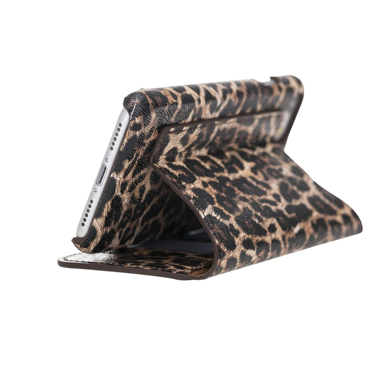 Venice Luxury Leopard Leather iPhone 6S Slim Wallet Case with Card Holder - Venito - 2