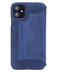 Venice Luxury Blue Leather iPhone 11 Slim Wallet Case with Card Holder - Venito - 7