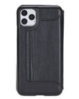 Venice Luxury Black Leather iPhone 11 Pro Max Slim Wallet Case with Card Holder - Venito - 7