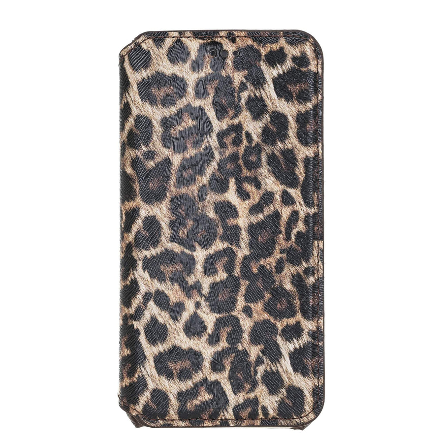 Venice Luxury Leopard Leather iPhone SE 2020 Slim Wallet Case with Card Holder - Venito - 6