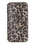 Venice Luxury Leopard Leather iPhone XS Slim Wallet Case with Card Holder - Venito - 6