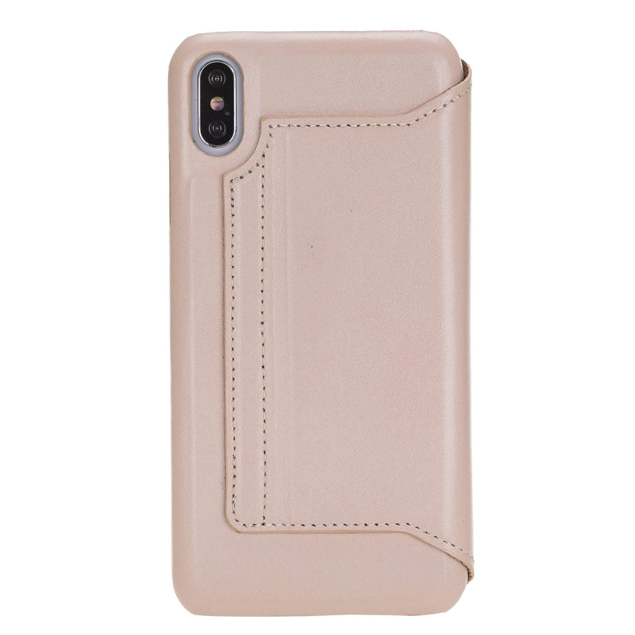 Venice Luxury Pink Leather iPhone XS Max Slim Wallet Case with Card Holder - Venito - 7