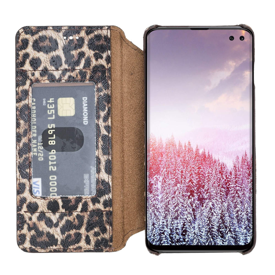 Venice RFID Blocking Leather Wallet Stand Case for Samsung Galaxy S10