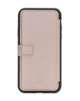 Verona Luxury Nude Pink Leather iPhone 11 Flip-Back Wallet Case with Card Holder - Venito - 8