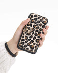 Verona Luxury Leopard Leather iPhone 11 Pro Flip-Back Wallet Case with Card Holder - Venito - 2
