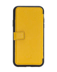 Verona Luxury Yellow Leather iPhone 11 Flip-Back Wallet Case with Card Holder - Venito - 8