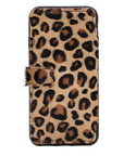 Verona Luxury Leopard Leather iPhone 8 Flip-Back Wallet Case with Card Holder - Venito - 8