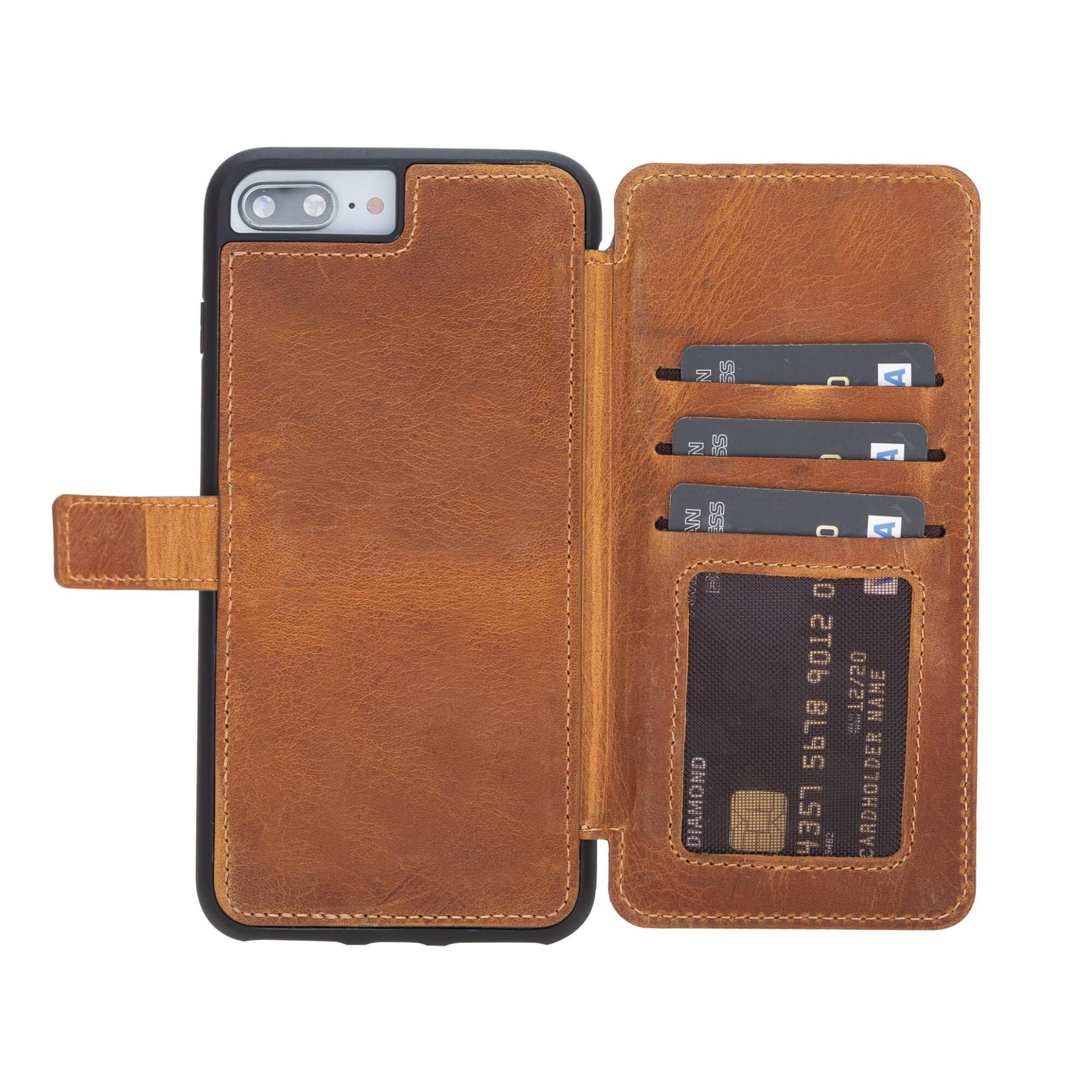 Verona iPhone 8 Plus Leather Flip-Back Wallet Case - Venito – Venito Leather