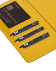 Verona Luxury Yellow Leather iPhone XR Flip-Back Wallet Case with Card Holder - Venito - 4
