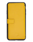 Verona Luxury Yellow Leather iPhone XS Max Flip-Back Wallet Case with Card Holder - Venito - 8