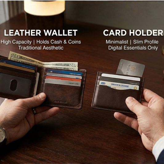 Leather Wallet vs Card Holder: Which One Is Right for You?