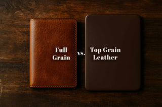 Full Grain vs. Top Grain Leather