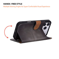 Magic iPhone 17 Pro Max Leather Detachable Wallet Case