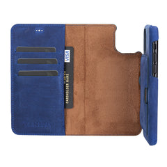 Funda tipo billetera de cuero con bloqueo RFID Florence para iPhone 11 Pro