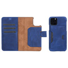 Funda tipo billetera de cuero con bloqueo RFID Florence para iPhone 11 Pro