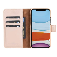 Funda tipo billetera de cuero con bloqueo RFID Florence para iPhone 11 Pro