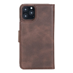 Funda tipo billetera de cuero con bloqueo RFID Florence para iPhone 11 Pro