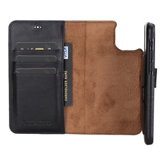 Funda tipo billetera de cuero con bloqueo RFID Florence para iPhone 11 Pro