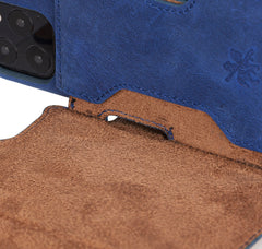 Funda tipo billetera de cuero con bloqueo RFID Florence para iPhone 11 Pro