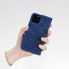 Funda tipo billetera de cuero con bloqueo RFID Florence para iPhone 11 Pro