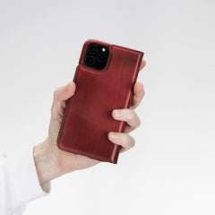 Funda tipo billetera de cuero con bloqueo RFID Florence para iPhone 11 Pro