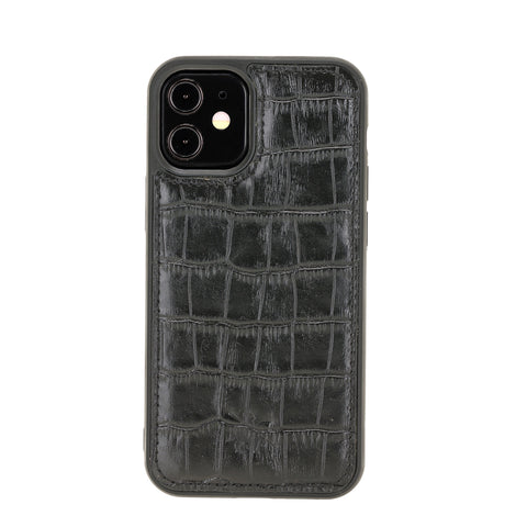 Funda de cuero Lucca Snap On para iPhone 12 Mini