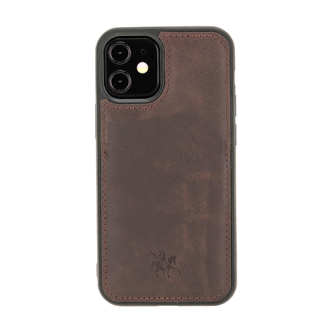 Funda de cuero Lucca Snap On para iPhone 12 Mini
